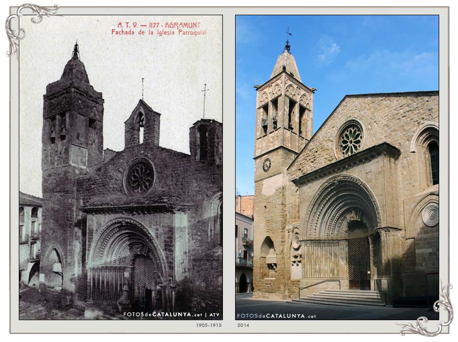 AGRAMUNT. Lleida. Façana de l'església. fotosdecatalunya.cat