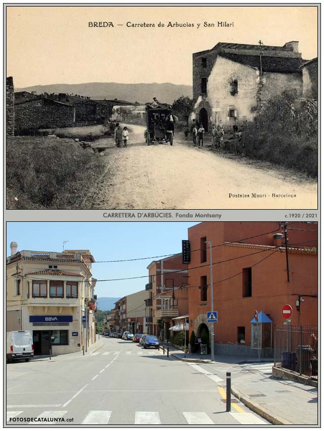 BREDA. Girona. La Fonda Montseny a la carretera d'Arbúcies. Fotosdecatalunya.cat