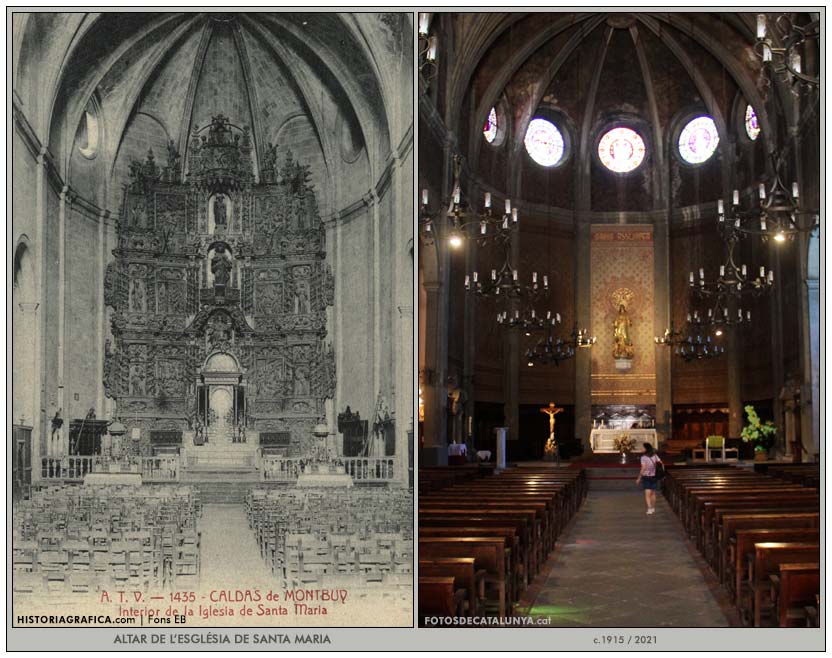 CALDES DE MONTBUI. Barcelona. Altar de l'Església de Santa Maria. Fotosdecatalunya.cat