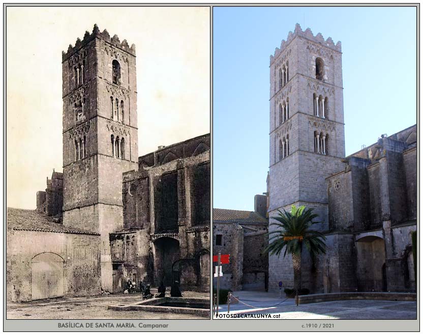 CASTELLÓ D'EMPÚRIES. Girona. Campanar de la Basílica de Santa Maria. Fotosdecatalunya.cat