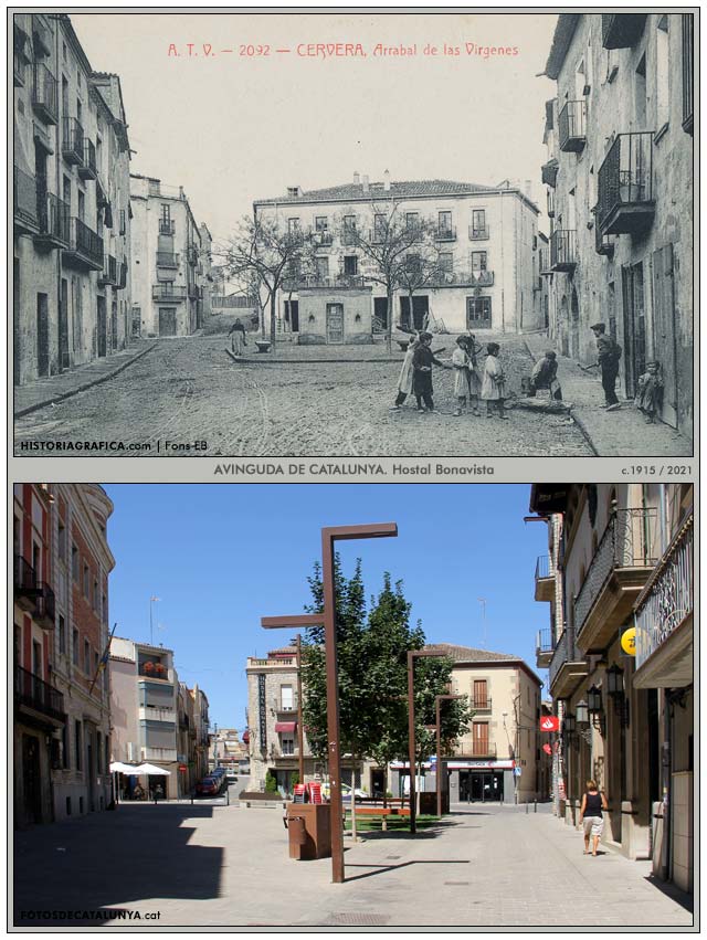 CERVERA. Lleida. Avinguda de Catalunya. Hostal Bonavista. Fotosdecatalunya.cat