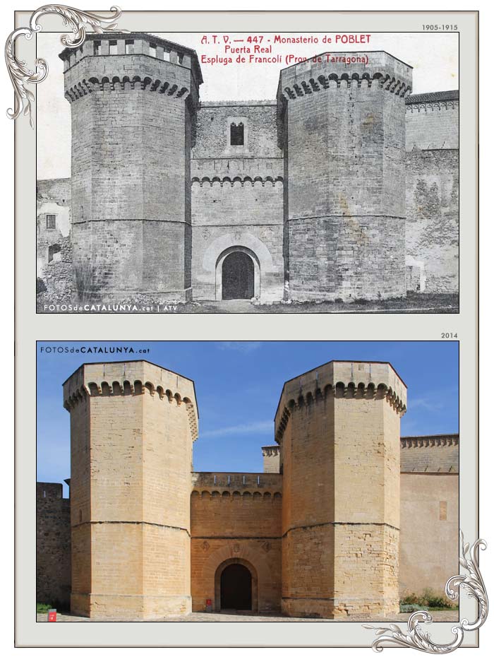 REIAL MONESTIR DE SANTA MARIA DE POBLET. Tarragona. Porta Reial. Fotosdecatalunya.cat