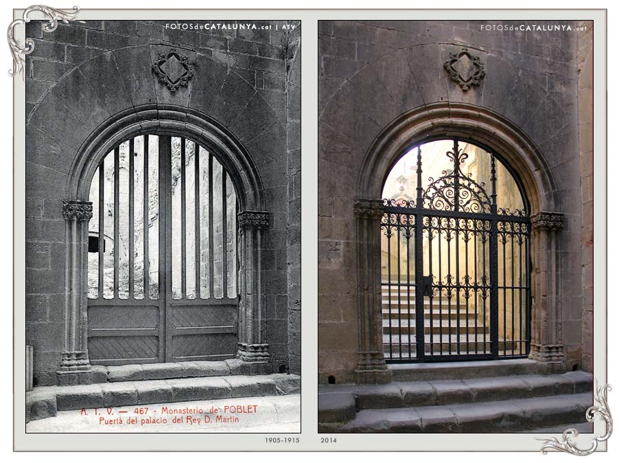 REIAL MONESTIR DE SANTA MARIA DE POBLET. Tarragona. Porta del Palau del Rei Martí. Fotosdecatalunya.cat