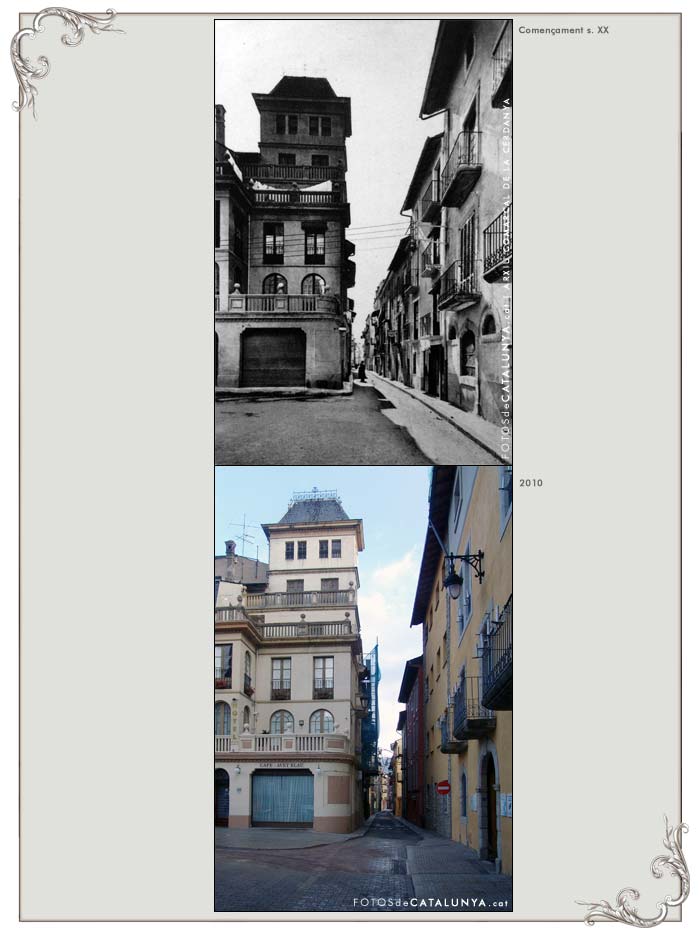 PUIGCERDÀ. Girona. Plaça de Santa Maria i carrer de Querol. Fotosdecatalunya.cat