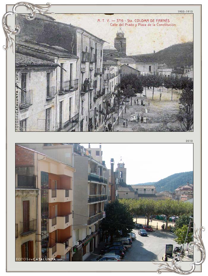 SANTA COLOMA DE FARNERS. Girona. Carrer Prat. Fotosdecatalunya.cat