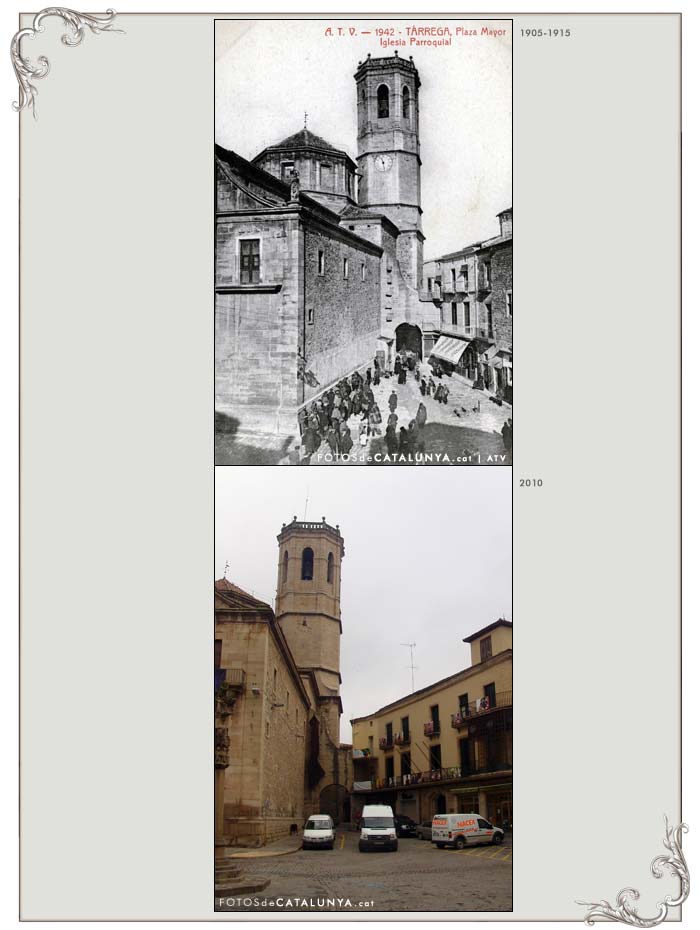 TÀRREGA. Lleida. Plaça Major i església de Santa Maria de l'Alba. Fotosdecatalunya.cat