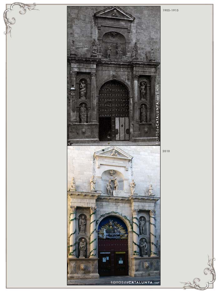 VALLS. Tarragona. Portal de l'església de Sant Joan Baptista. Fotosdecatalunya.cat