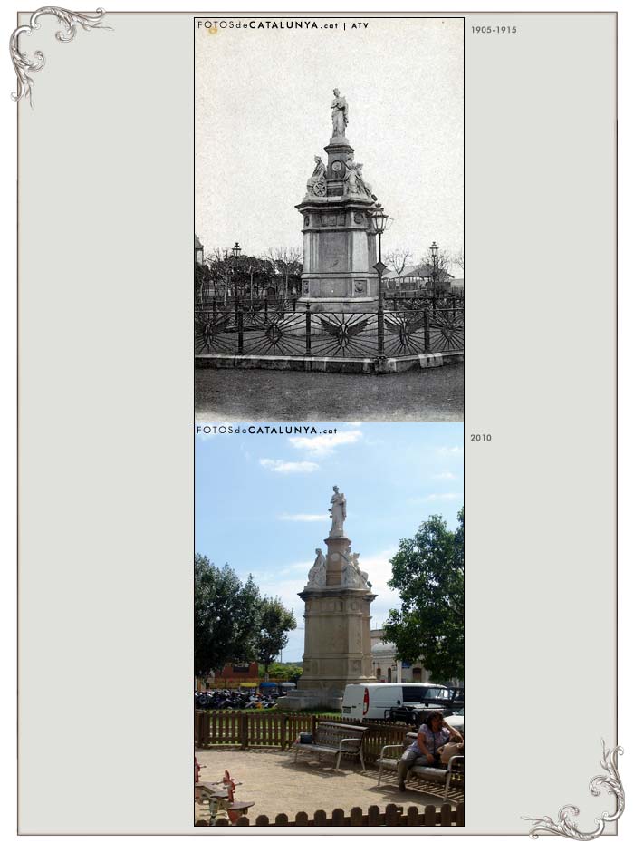 VILANOVA I LA GELTRÚ. Barcelona. Monument als Propulsors del Ferrocarril. Fotosdecatalunya.cat
