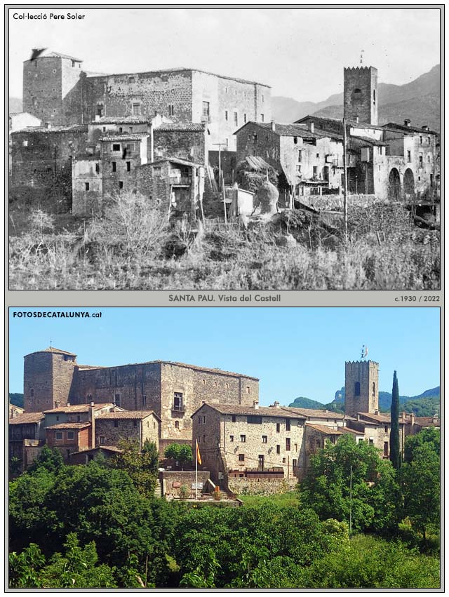 SANTA PAU. Girona. Vista del Castell. Fotosdecatalunya.cat