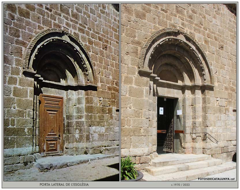 MAÇANET DE CABRENYS. Girona. Porta lateral de l'església. Fotosdecatalunya.cat
