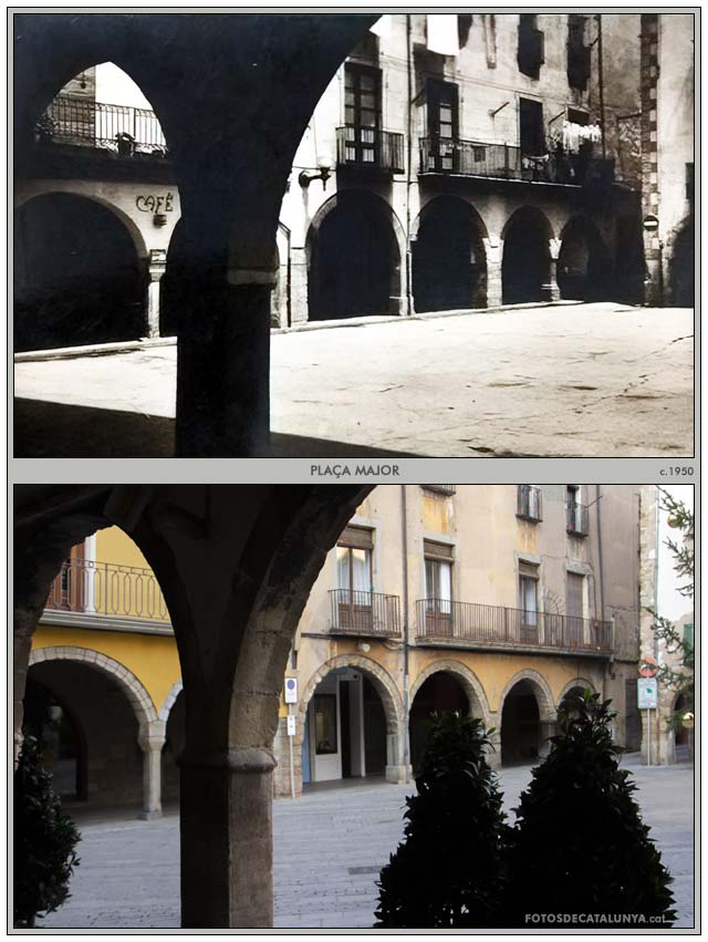 SANT JOAN DE LES ABADESSES. Girona. Plaça Major. Fotosdecatalunya.cat