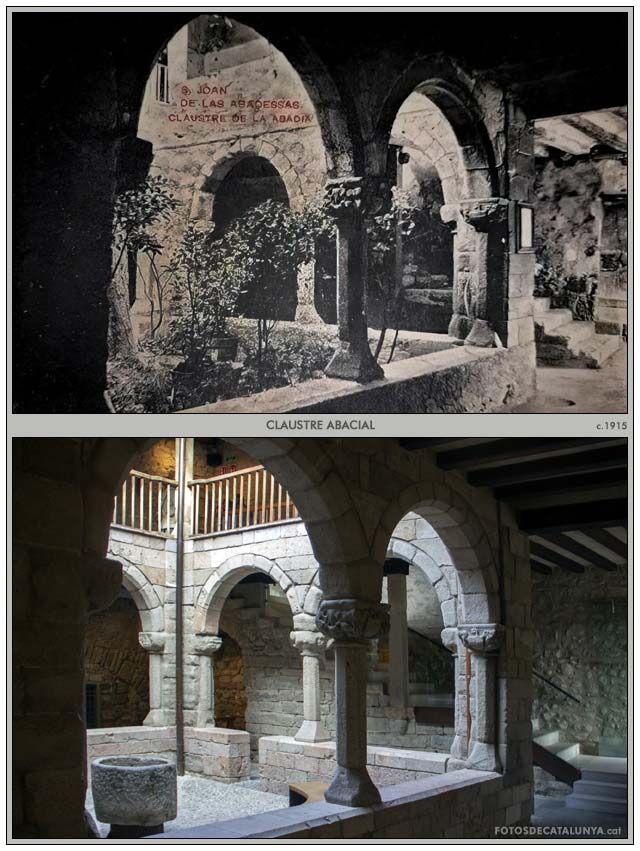 SANT JOAN DE LES ABADESSES. Girona. Claustre de l'Abadia. Fotosdecatalunya.cat