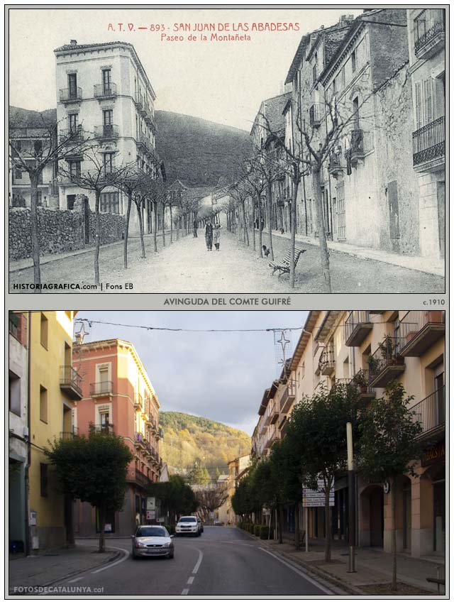 SANT JOAN DE LES ABADESSES. Girona. Avinguda del Comte Guifré. Fotosdecatalunya.cat